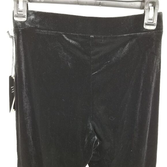 Gibson x‎ Glam Crushed Velvet Black Pants - Picture 4 of 9